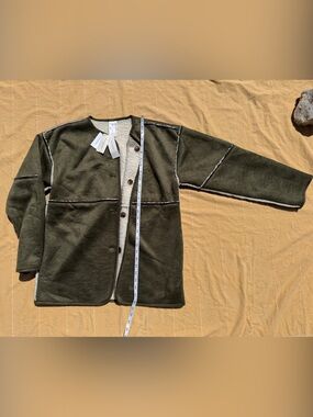 Banana Republic Kids Olive Green Sherpa-Lined Coat